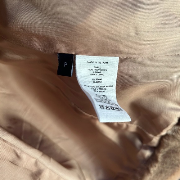 Theory Tan Faux Fur Bomber - Picture 3 of 3